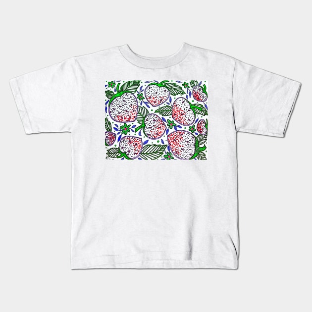 Strawberry Patch Kids T-Shirt by DeniseTA